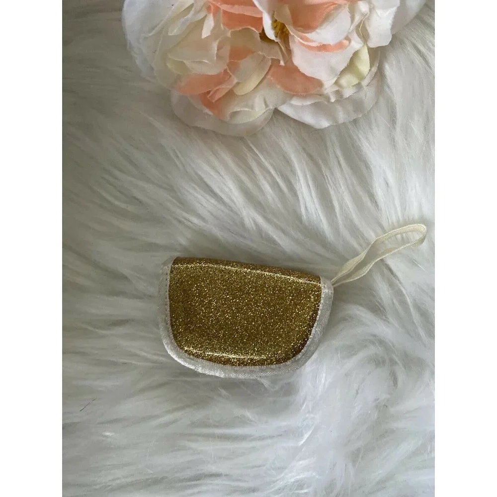 American Girl Doll Retired Accessory Gold Hand Purse Clutch Battat‎ Doll 18